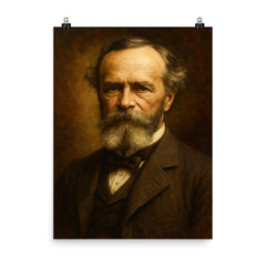 William James poster on a plain backdrop in size 8"x10".