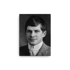 William James Sidis canvas print on a plain backdrop in size 12"x16".