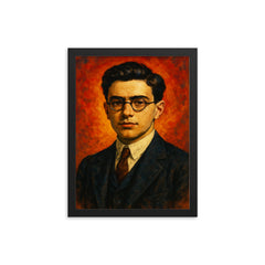 William James Sidis framed print on a plain backdrop in size 12"x16".