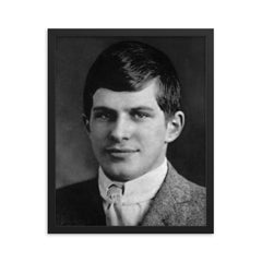 William James Sidis framed print on a plain backdrop in size 16"x20".