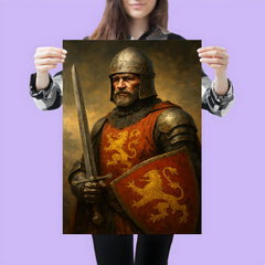 William Marshal undefeated tournament knight portrait poster 3