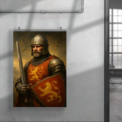 William Marshal undefeated tournament knight portrait poster 4