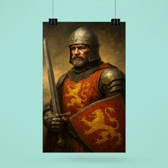 William Marshal undefeated tournament knight portrait poster 6