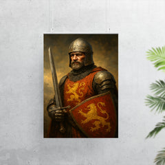 William Marshal undefeated tournament knight portrait poster 7