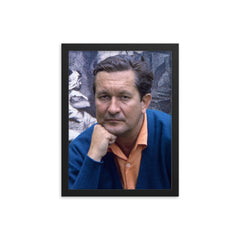 William Styron framed print on a plain backdrop in size 12"x16".