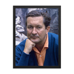 William Styron framed print on a plain backdrop in size 18"x24".