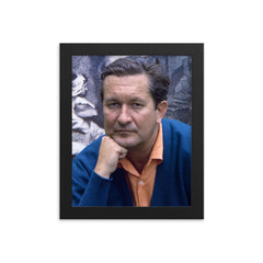 William Styron framed print on a plain backdrop in size 8"x10".