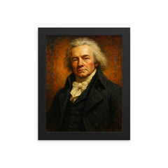 William Wilberforce framed print on a plain backdrop in size 8"x10".