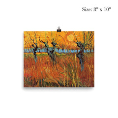 Willows at Sunset by Vincent van Gogh, 1888 poster 4