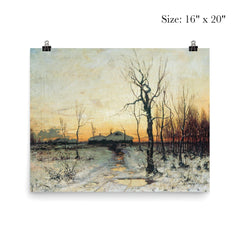 Winter by Julius Klever, 1876 poster 2