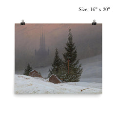 Winter Landscape by Caspar David Friedrich, 1811 poster 2