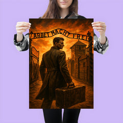 Witold Pilecki entering Auschwitz by design poster 3