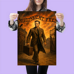 Witold Pilecki entering Auschwitz by design poster 3
