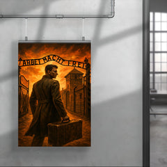 Witold Pilecki entering Auschwitz by design poster 4