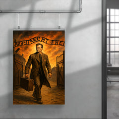 Witold Pilecki entering Auschwitz by design poster 4