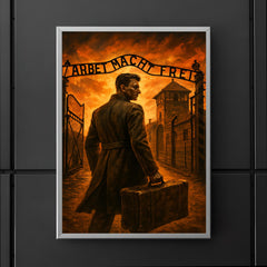 Witold Pilecki entering Auschwitz by design poster 5