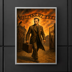 Witold Pilecki entering Auschwitz by design poster 5