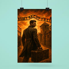 Witold Pilecki entering Auschwitz by design poster 6