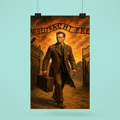 Witold Pilecki entering Auschwitz by design poster 6