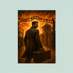 Witold Pilecki entering Auschwitz by design poster 8