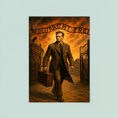 Witold Pilecki entering Auschwitz by design poster 8