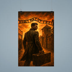 Witold Pilecki entering Auschwitz by design poster 9