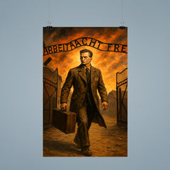 Witold Pilecki entering Auschwitz by design poster 9
