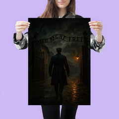 Witold Pilecki entering Auschwitz voluntarily at night poster 3