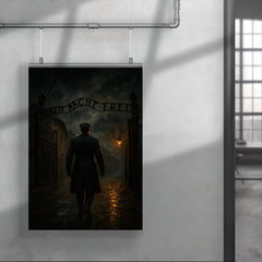 Witold Pilecki entering Auschwitz voluntarily at night poster 4