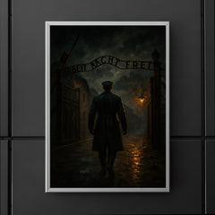 Witold Pilecki entering Auschwitz voluntarily at night poster 5