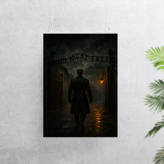 Witold Pilecki entering Auschwitz voluntarily at night poster 7