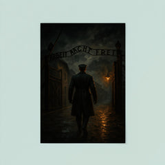Witold Pilecki entering Auschwitz voluntarily at night poster 8