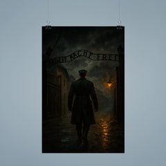 Witold Pilecki entering Auschwitz voluntarily at night poster 9