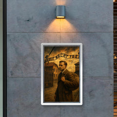 Witold Pilecki entering Auschwitz voluntarily poster 2