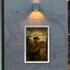 Witold Pilecki entering Auschwitz voluntarily poster 2