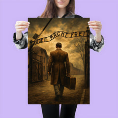 Witold Pilecki entering Auschwitz voluntarily poster 3