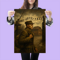 Witold Pilecki entering Auschwitz voluntarily poster 3