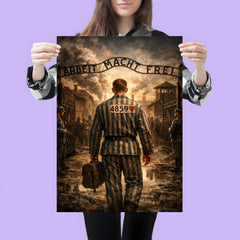 Witold Pilecki entering Auschwitz voluntarily poster 3