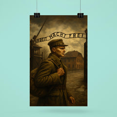 Witold Pilecki entering Auschwitz voluntarily poster 6
