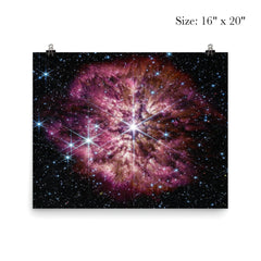 Wolf-Rayet star by the James Webb Space Telescope poster 2