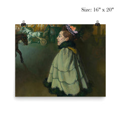 Woman at the Champs-Elysees by Night by Louis Anquetin, circa 1889-1893 poster 2