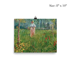 Woman in a Garden by Vincent van Gogh, 1887 poster 4