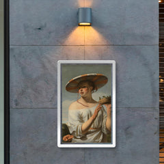 Woman in a Large Hat by Caesar Boetius van Everdingen, c. 1650 poster 2