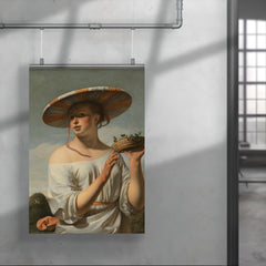 Woman in a Large Hat by Caesar Boetius van Everdingen, c. 1650 poster 4