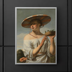 Woman in a Large Hat by Caesar Boetius van Everdingen, c. 1650 poster 5