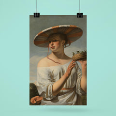 Woman in a Large Hat by Caesar Boetius van Everdingen, c. 1650 poster 6