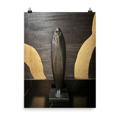 Woman in Marrakech by Celine Lepage poster on a plain backdrop in size 8"x10".