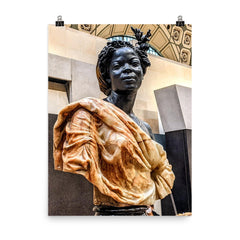 Woman of the Colonies by Charles Cordier, 1861 poster on a plain backdrop in size 8"x10".