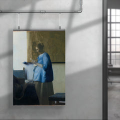 Woman Reading a Letter by Johannes Vermeer poster 4