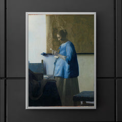 Woman Reading a Letter by Johannes Vermeer poster 5